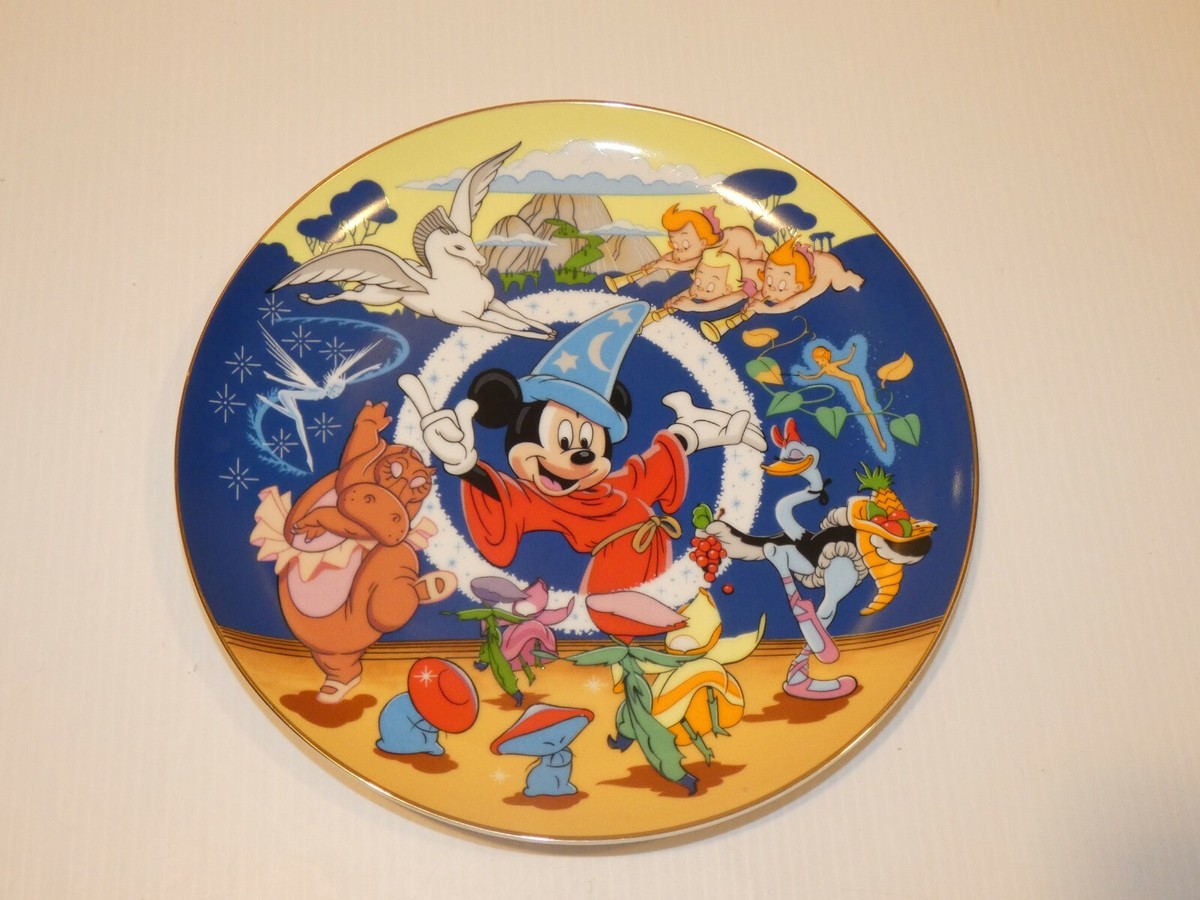 Disney FANTASIA プレート　2枚セット Schmid Disney Characters Fantasia Plate | eBay