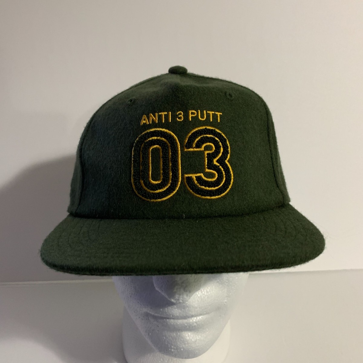 Adidas Golf Adicross Anti 3 Putt Hat Adjustable 5 Panel Wool Blend