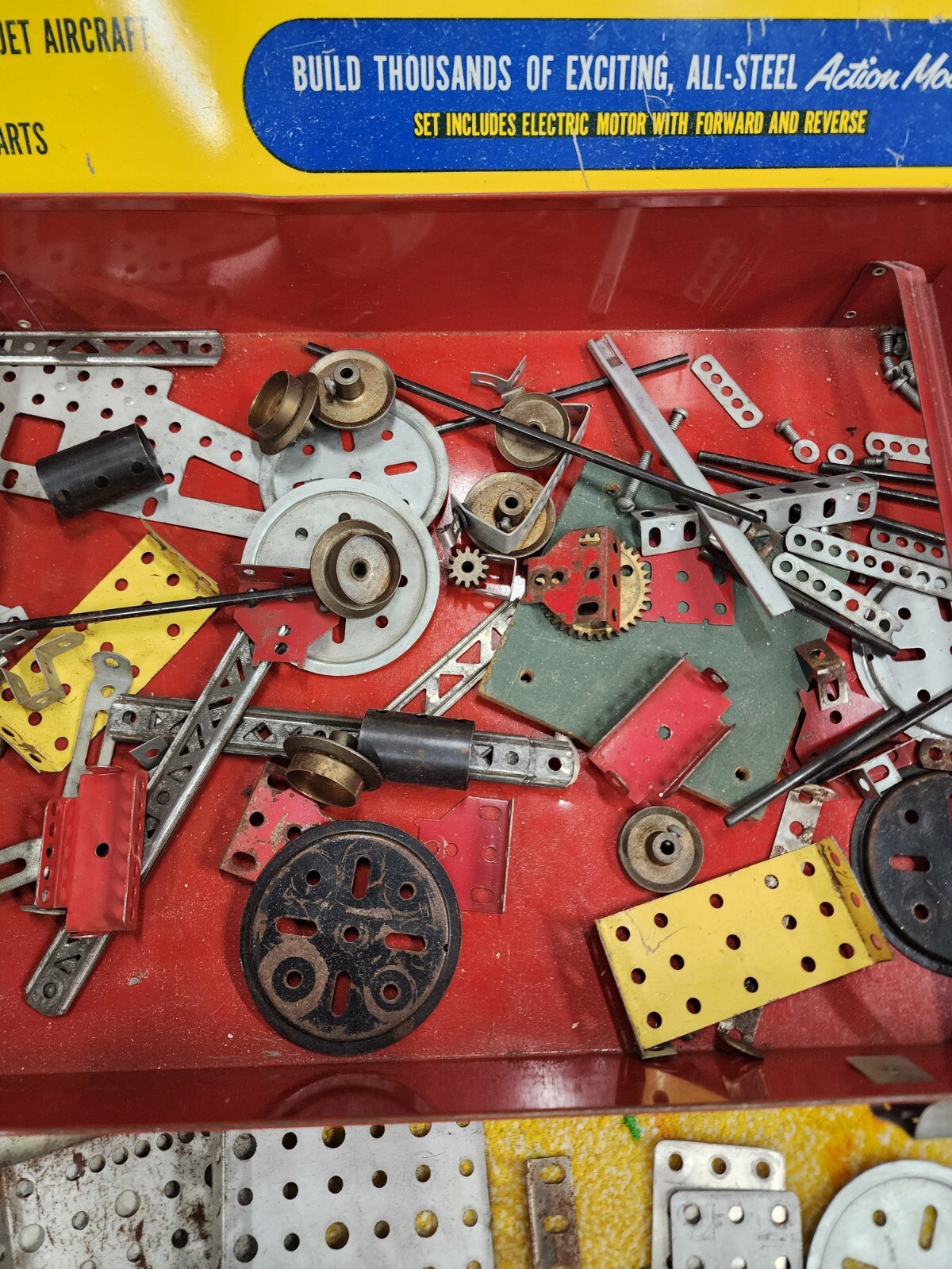 Gilbert Engineer Erector Set #10063 1959 Action Conveyer Set Huge Lot ...