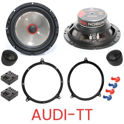 Audio System CARBON 165 Juego de cajas de altavoces compatibles para Audi TT ... - Imagen 1 de 4