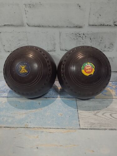 VTG Henselite Size 3 Super Grip Bowls Set Of 2  Hemselite  - Picture 1 of 12