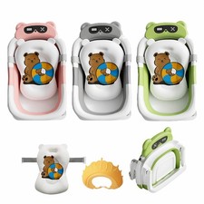 Foldable Baby Bathtub Portable Shower Tub With Support Pad And Shower Cap