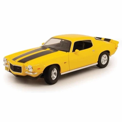 MAISTO 1:18 Scale 1971 Chevrolet Camaro Yellow - Diecast Model New