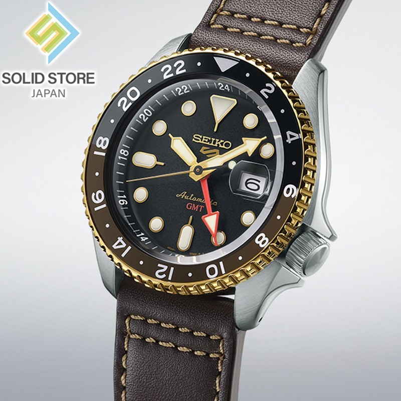 SEIKO 5 Sports SBSC020 SKX series GMT Automatic Watch Brown