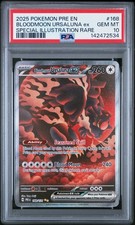 2025 POKEMON PRE EN-PRISMATIC EVOLUTIONS #168 BLOODMOON URSALUNA EX PSA 10