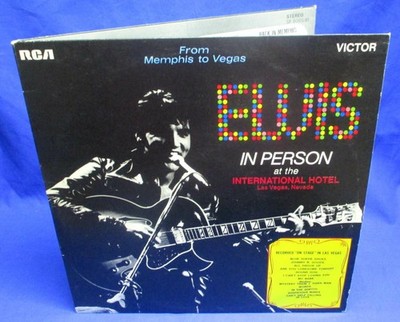 LP ELVIS PRESLEY -IN PERSON - FROM MEMPHIS TO VEGAS / UK ORANGE RCA-VICTOR 2-LP