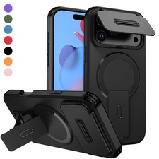 Magnetic Phone Case For iPhone 17 Pro Max 16 15 14 13 12 11 w/Camera Lens Cover