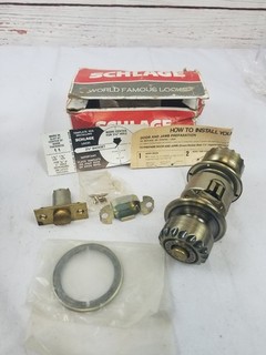 Schlage A40S Portola 609 VTG Doorknob Assembly Privacy Lock No Key