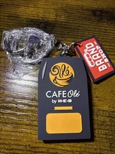 Open Box H-E-B Brand Shop Key Chain Cafe Olé By HEB Coffee Keychain