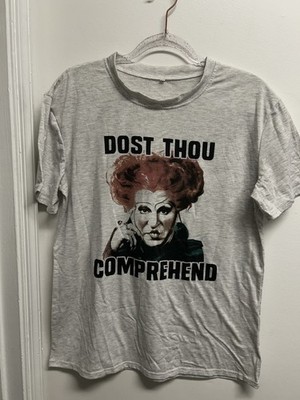 Hocus Pocus Winifred Sanderson Dost Thou Comprehend Gray XL T-Shirt