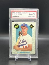 1990 Classic Draft Picks - Chipper Jones #1 (RC) Graded PSA 8! *BNB*