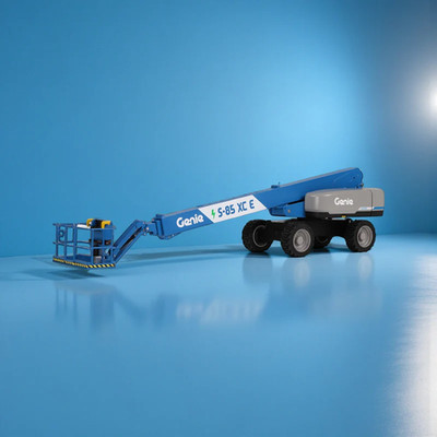 NZG 1:32 GENIE S-85 XC Telescopic Boom Aerial Work Basket Crane Model #9661