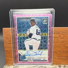 2019 Panini Donruss Optic Touki Toussaint RRS-TT Pink Velocity Prizm Auto