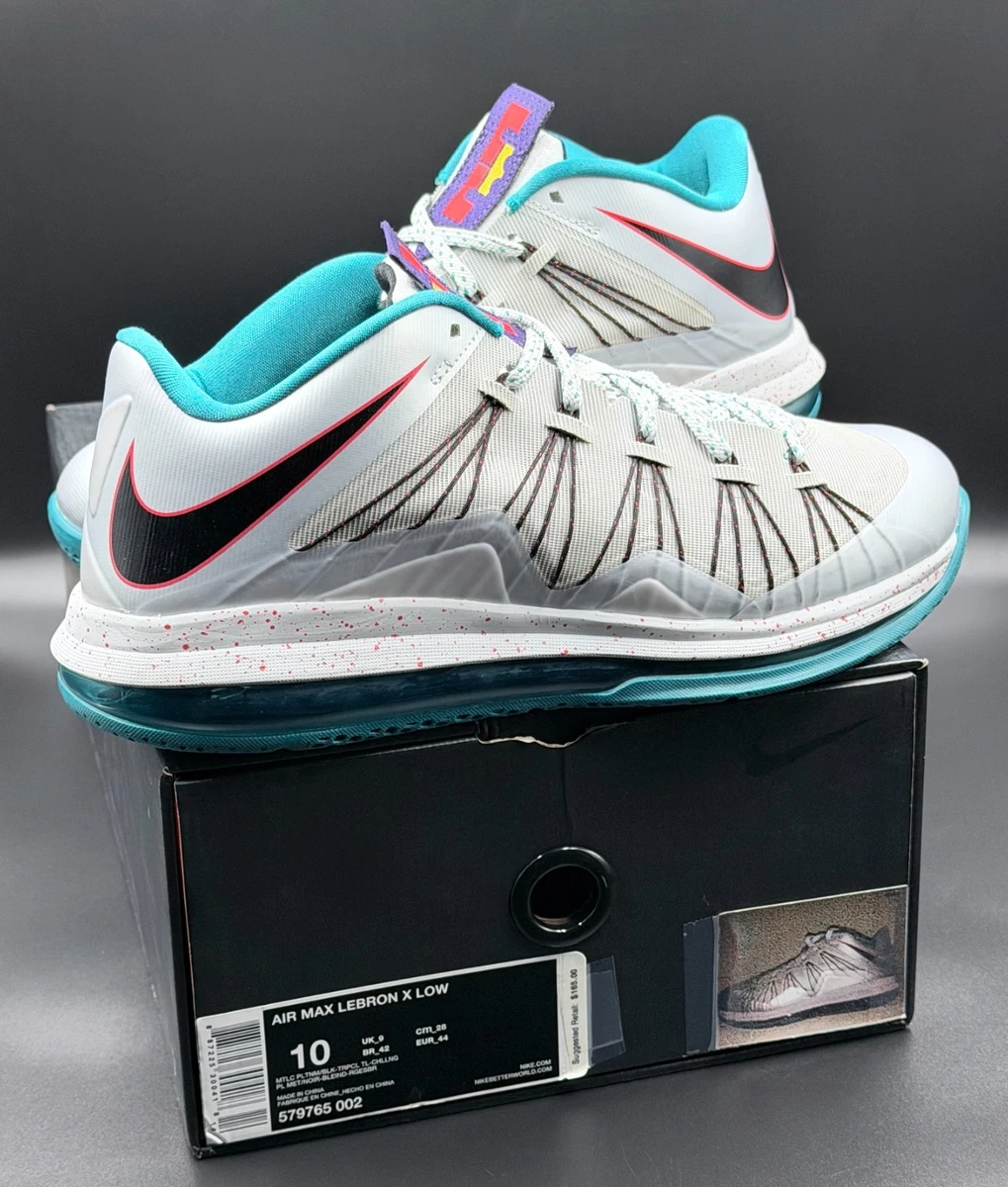 Nike Air Max LeBron 10 Low Tropical Teal Platinum for Sale  display picture 2