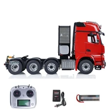 LESU 1/14 8WD Metal RTR RC Tractor Truck 3363 1851 Sound Light Equipment Rack