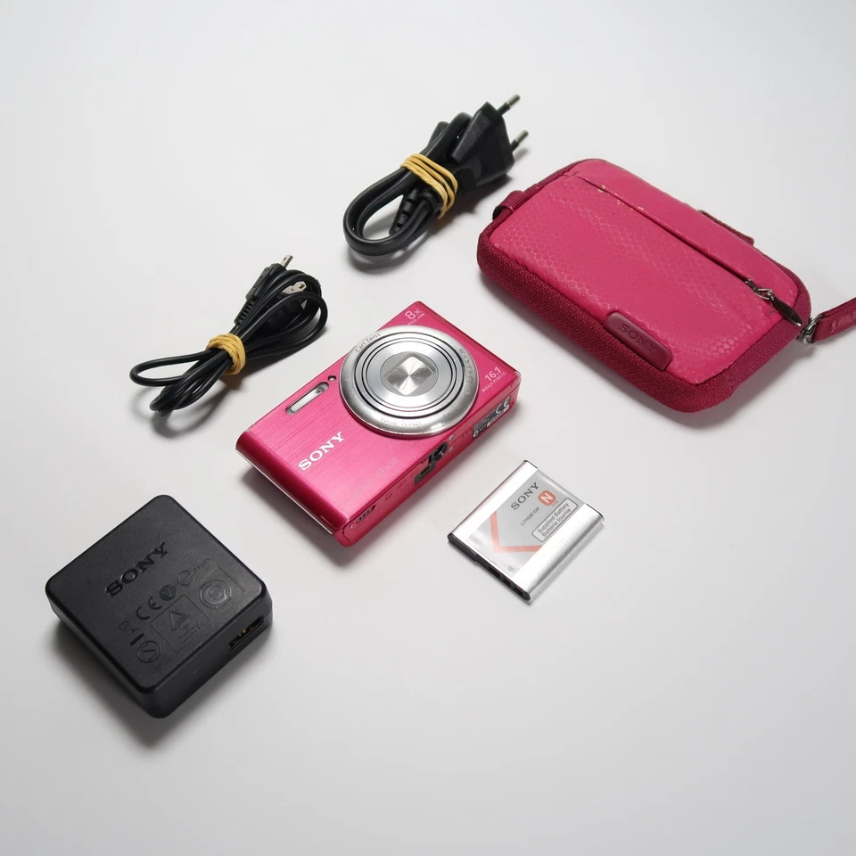 Sony Cyber-shot DSC-W730 16,1 MP Digital Camera Red, Case - Photo 2/4