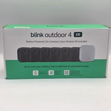 Blink Outdoor 4 XR Wireless Security Camera with Extended Range 6 Camera System
