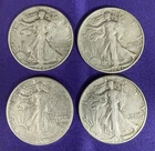 Walking LIberty Half Dollar United States Silver Coins 40 41S 43D 42 Set of 4