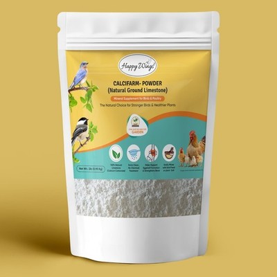 Calcifarm Clean Natural Calcium  Powder for Birds, Poultry, 2 LB