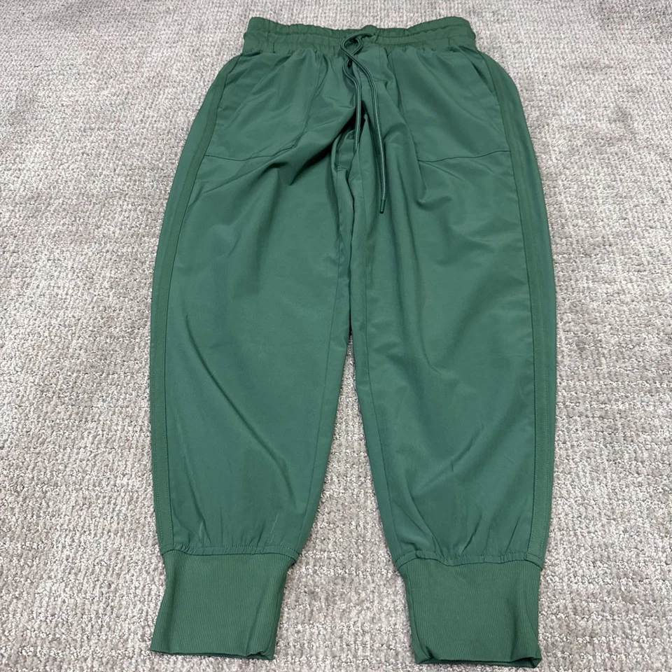 Lou & Grey Jogger Pants Green Pockets Women’s Size Small - Image 2 of 4
