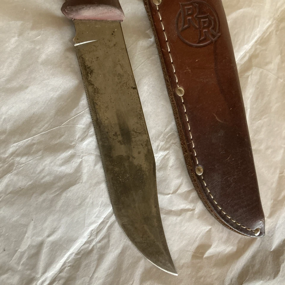 Red Ryder USA Fixed Blade Knife w/Sheath 1990's Nice - Image 2 of 4