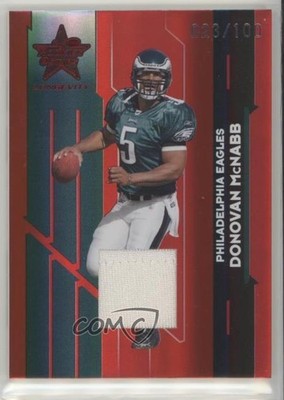 2006 Leaf Rookies & Stars Longevity Ruby Materials 23/100 Donovan McNabb #79 2p6
