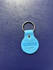 Rawlings Heart of the Hide Custom Pro Shop Leather Keychain - Carolina Blue