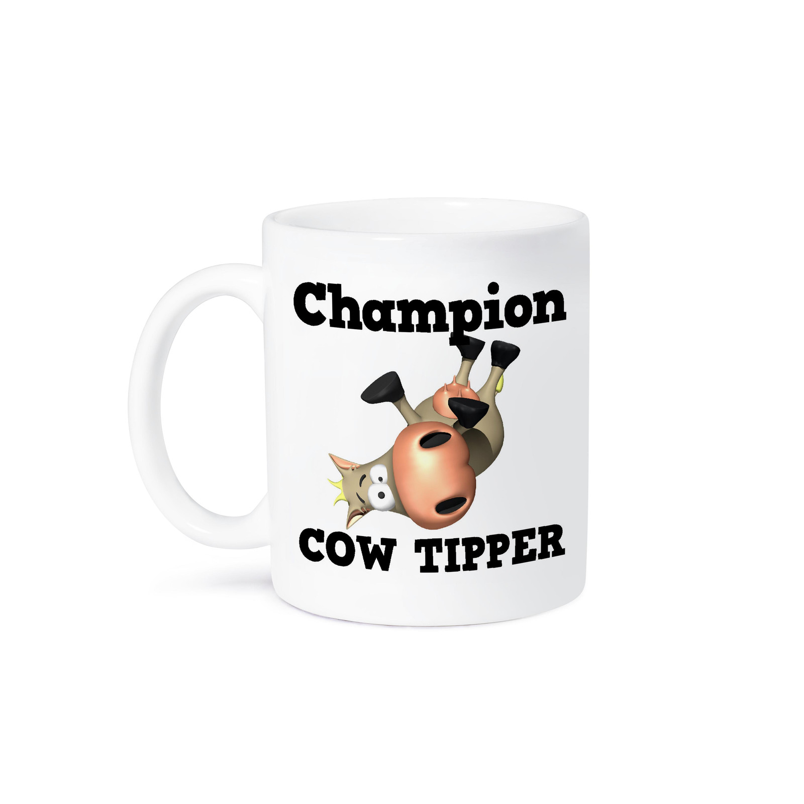Funny Cow Tipper Humor Mug by 3dRose - Champion Cowin Design