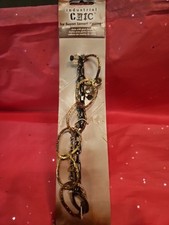 Susan Lenart Kazmer INDUSTRIAL CHIC JEWELRY NEW OLD Stock Chain With Glass Beads