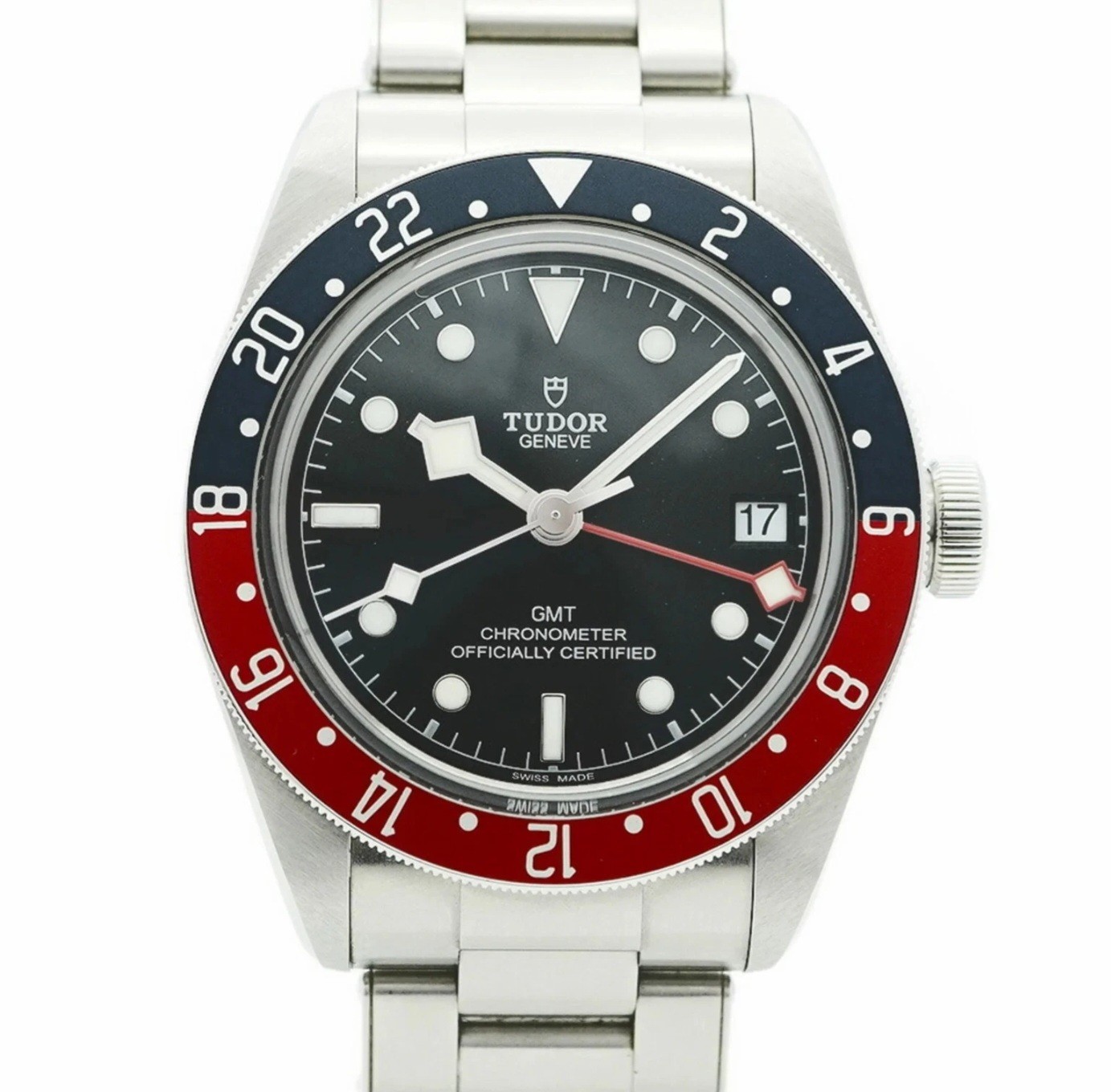 TUDOR Black Bay GMT Stainless Steel Men's Watch Red Blue Bezel Automatic