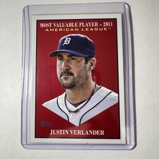 2025 Topps Update Series - Most Valuable Justin Verlander #MV-19 Tigers