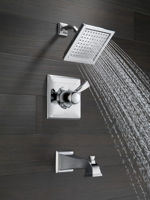 #ad Delta T14451 WE Dryden Monitor 14 Pressure Balancing Shower Faucet Trim Chrome $79.98