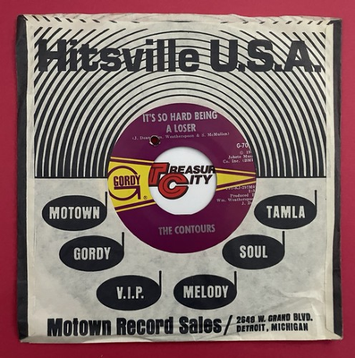 #ad NORTHERN SOUL 45 VG The Contours IT#x27;S SO HARD BEING A LOSER GORDY 7059 STOCK $14.99