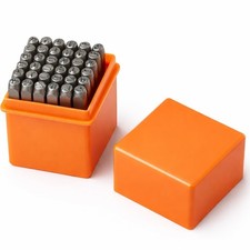 37 PCS Metal Stamping Kit 3mm Letter/Number Punch Set with Artistic Font