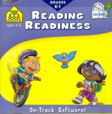 School Zone: Reading Readiness Grades K-1 PC MAC CD kids learn words, structure