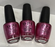 3 OPI Nail Lacquer Polish - NLV11 A-Rose At Dawn Broke At Noon - 0.5oz
