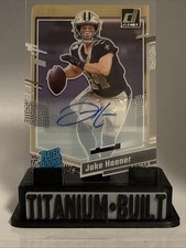 2023 Panini Clearly Donruss Rated Rookie Jake Haener #63 (RC) New Orleans Saints