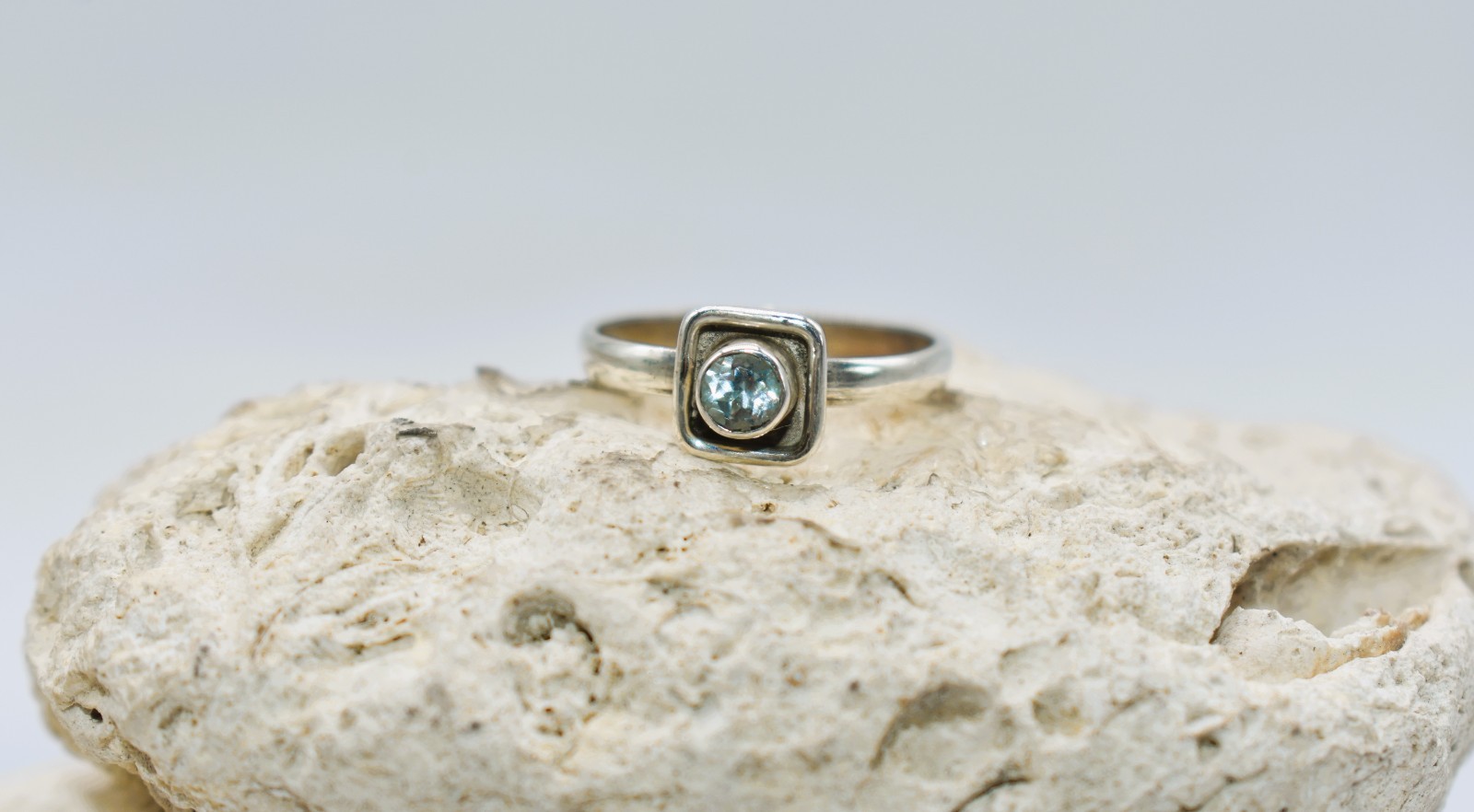 Sky Blue Topaz Sterling Silver Stackable Ring Siz… - image 10