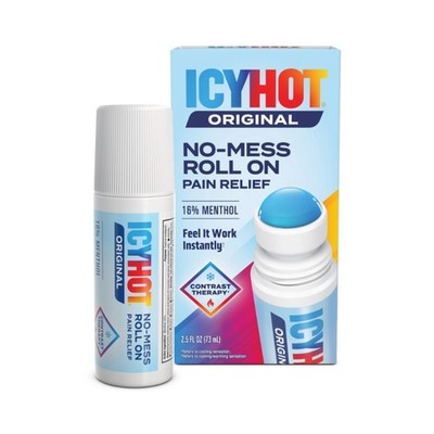Icy Hot Original Pain Relief Liquid 2.5 Oz. No-Mess Applicator Fast Acting