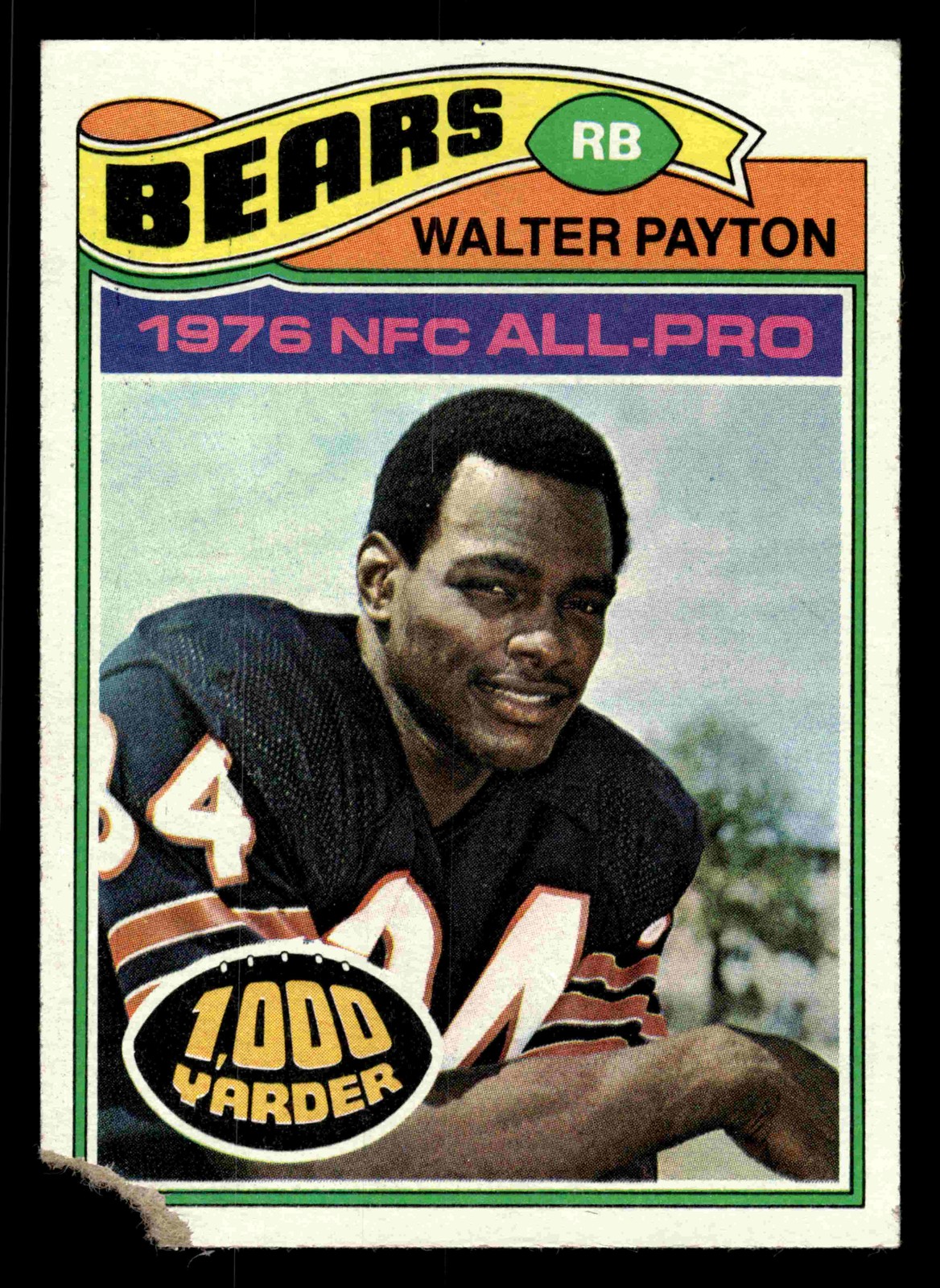 1977 Topps #360 Walter Payton (HOF) - Chicago Bears (Low Grade)