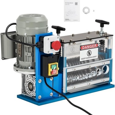 370W Electric Wire Stripping Machine Portable 0.06''-1.5'' Scrap Cable Stripper