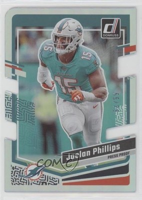 2023 Panini Donruss Press Proof Silver Die-Cut 55/75 Jaelan Phillips #183 0nr3