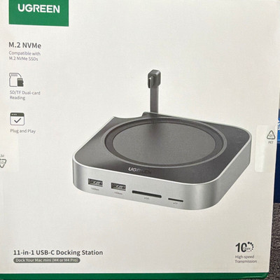 UGREEN 11-in-1 USB-C Dock for Mac mini M4/M4 Pro, SD/microSD, USB 3.0