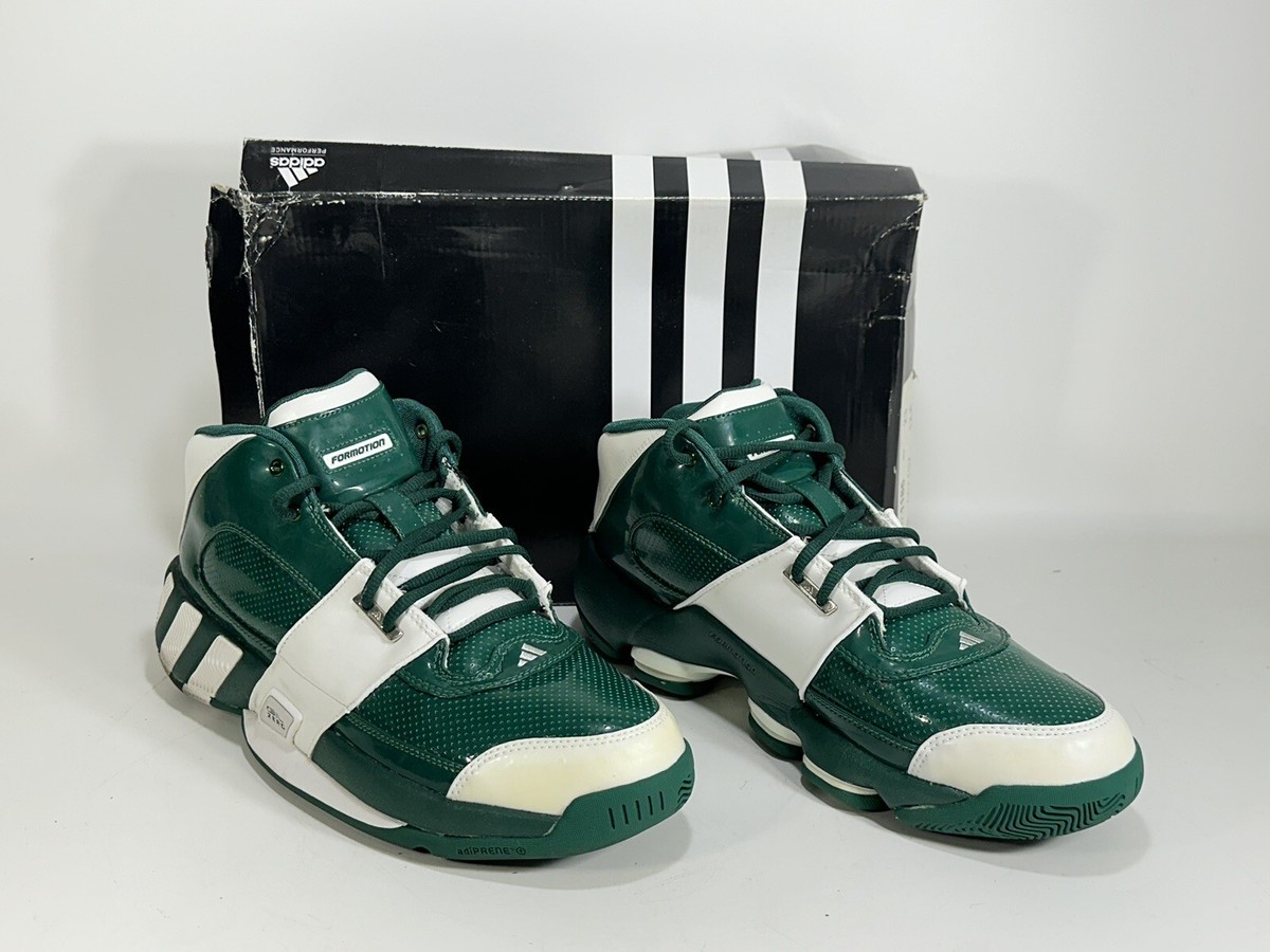 ブランド:GADIDANONIEM Adidas Gil Zero Mid TD Forest Green White Basketball Shoes
