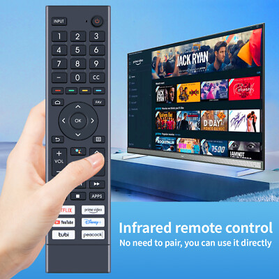 ERF3J80H Remote Control For Hisense 4K UHD Android Smart TV 75A6G 70A6G 55U68G