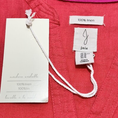 joie red linen dress Eres Joie Maxi Linen Wrap Dress