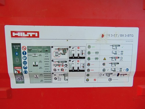 Hilti BX 3-BT Cordless Fastening Tool Gun EMPTY Tool Case Storage Box - Picture 6 of 9