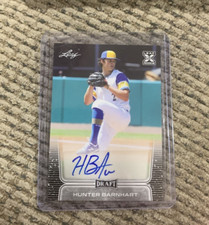 2020 Leaf Draft Hunter Barnhart XRC Rookie Auto RC #BA-HB2 TAMPA BAY RAYS