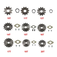 420Chain 17mm 10-18T Front Sprocket For 50 70 90 110 125 140cc ATV Pit Dirt Bike