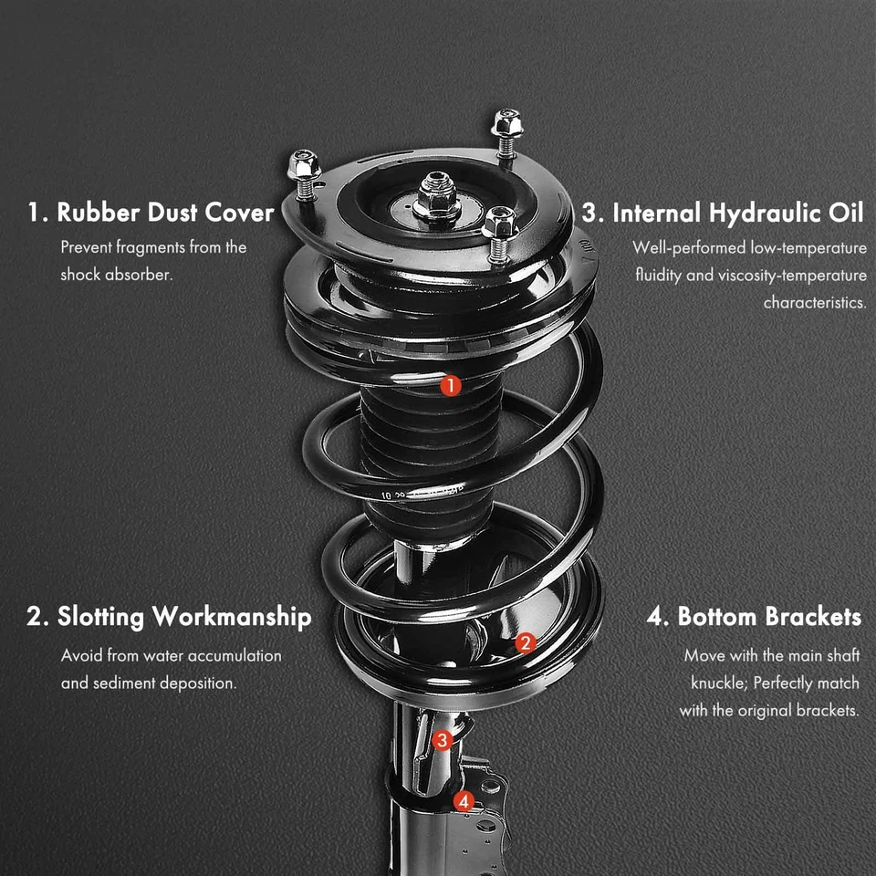 2 передние стойки и пружины в сборе для Suzuki Aerio 04-07 левая и правая - Изображение 3 из 4